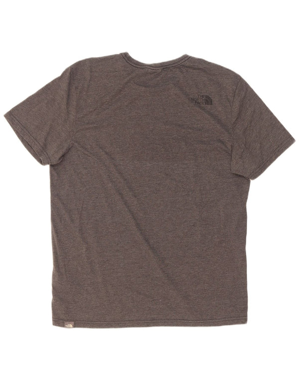 The North Face T-shirt graphique pour hommes, grand, gris moucheté, polyester