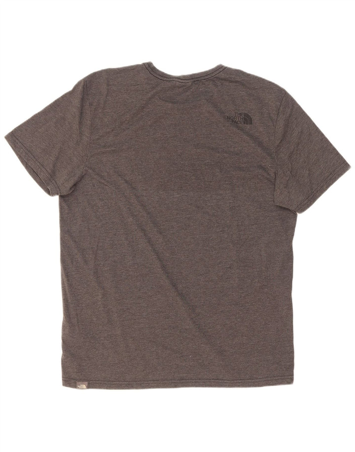 The North Face T-shirt graphique pour hommes, grand, gris moucheté, polyester