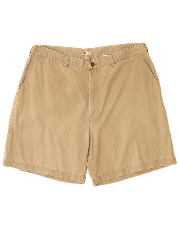 IZOD Short Chino Homme W38 XL Coton Beige