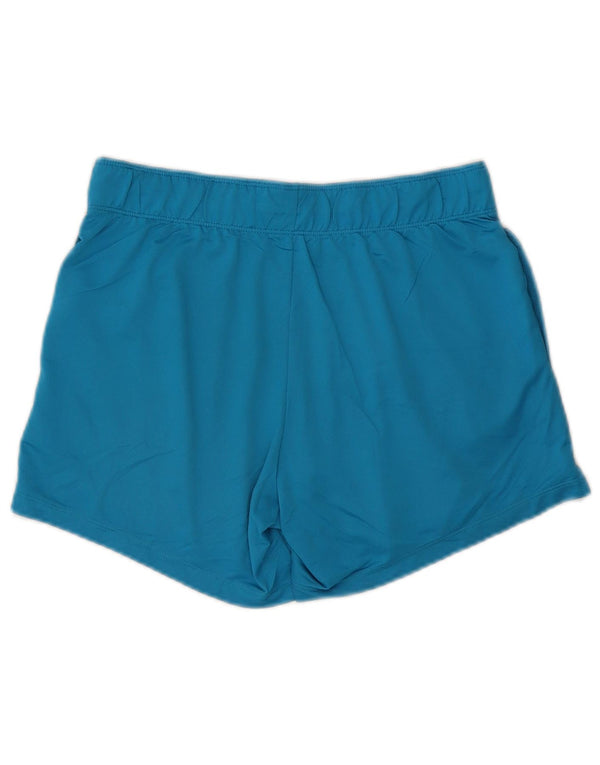 NIKE Short de sport Dri Fit pour femme UK 10 Petit Bleu Polyester