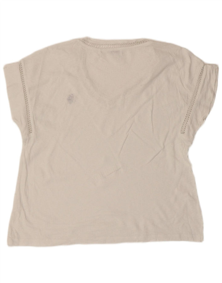 U.S. Polo Assn. T-Shirt Femme Top UK 14 Medium Blanc