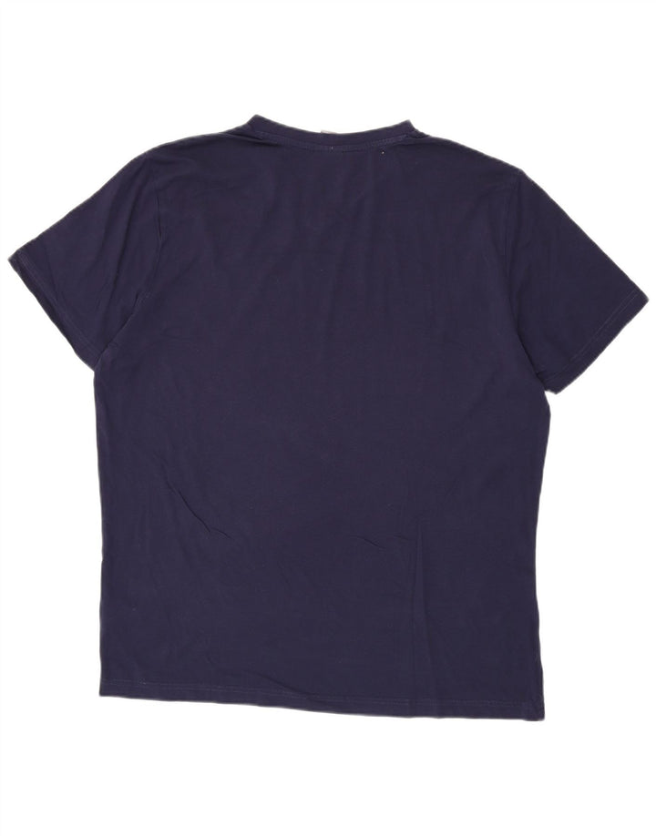 PUMA T-Shirt Homme Top XL Bleu Marine Coton