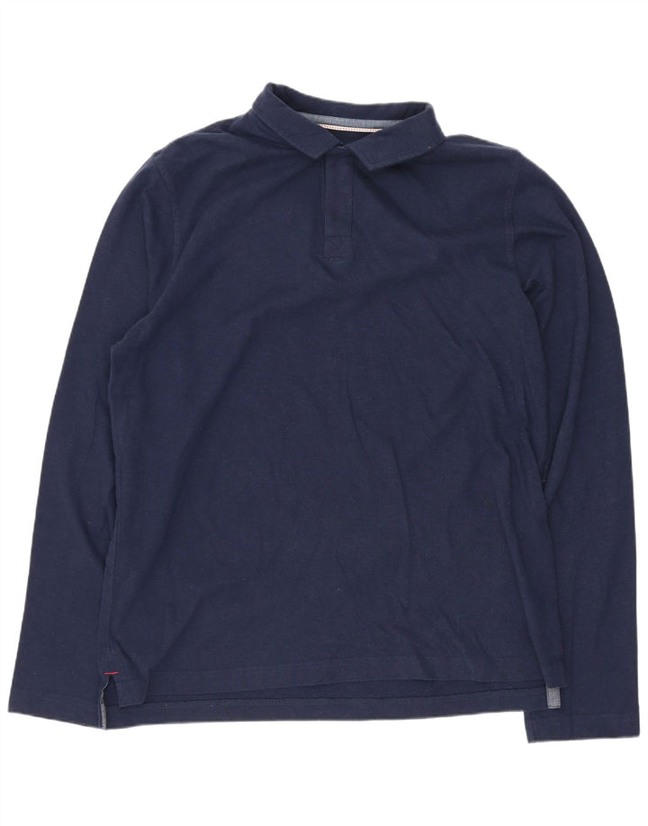 Joules Polo à Manches Longues Homme Bleu Marine Moyen Coton