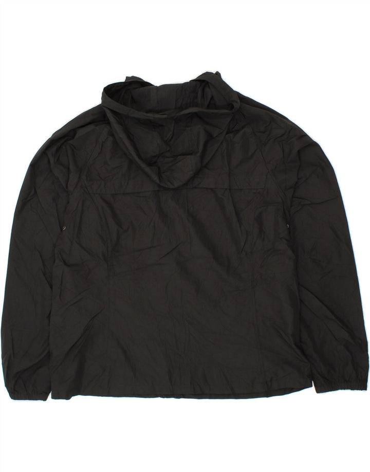 EDDIE BAUER Womens Hooded Rain Jacket UK 18 XL Black Polyester Vintage Eddie Bauer and Second-Hand Eddie Bauer from Messina Hembry 
