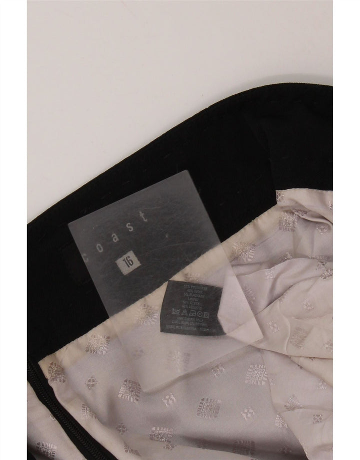 COAST Jupe trapèze pour femme UK 16 Large W34 Noir Polyester