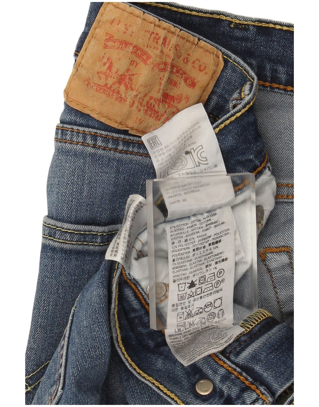 Levi's Jean Droit W31 L34 Homme Bleu Coton
