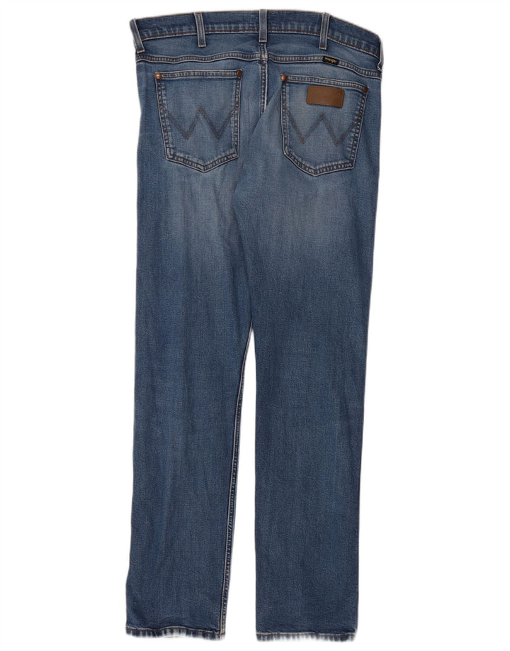 Wrangler Jean droit homme W33 L32 bleu coton