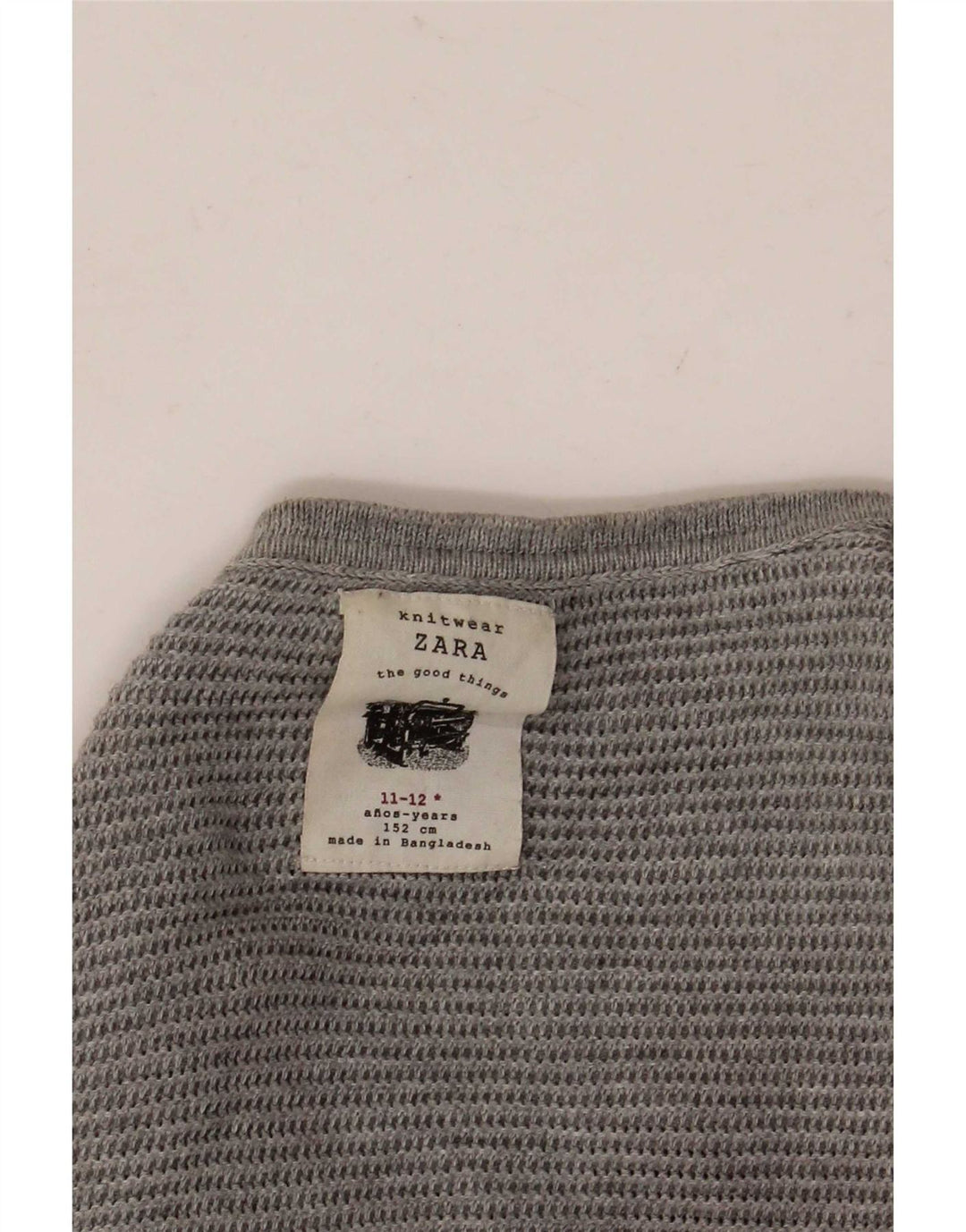 Pull ras du cou Zara garçon 11-12 ans gris
