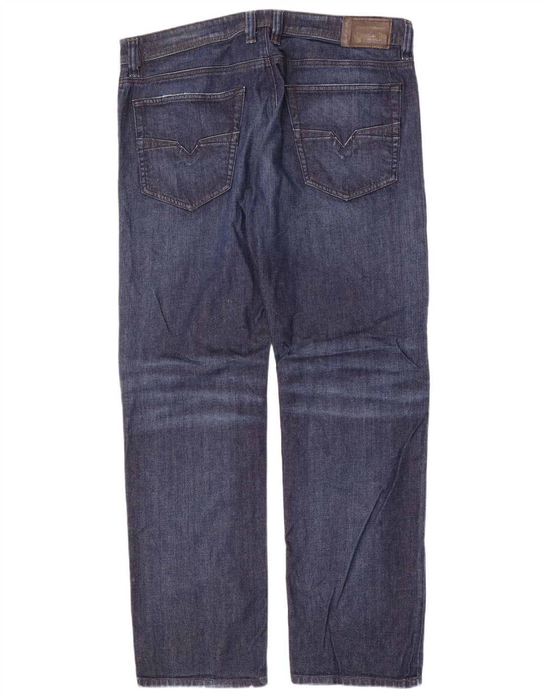 Diesel Jean Droit Homme W36 L32 Bleu Coton