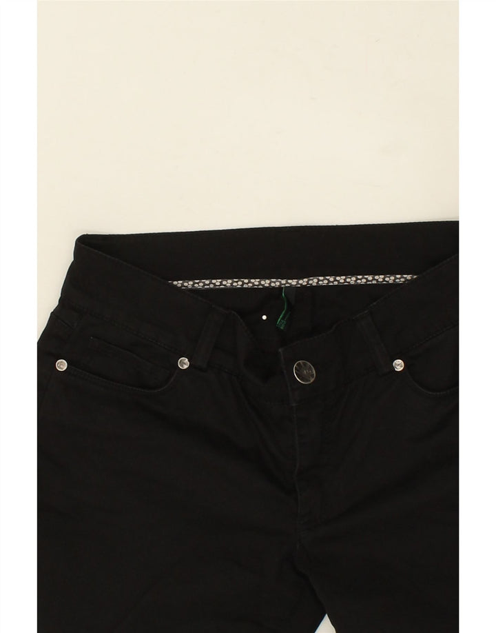 BENETTON Womens Low Waist Slim Jeans W30 L29  Black Vintage Benetton and Second-Hand Benetton from Messina Hembry 
