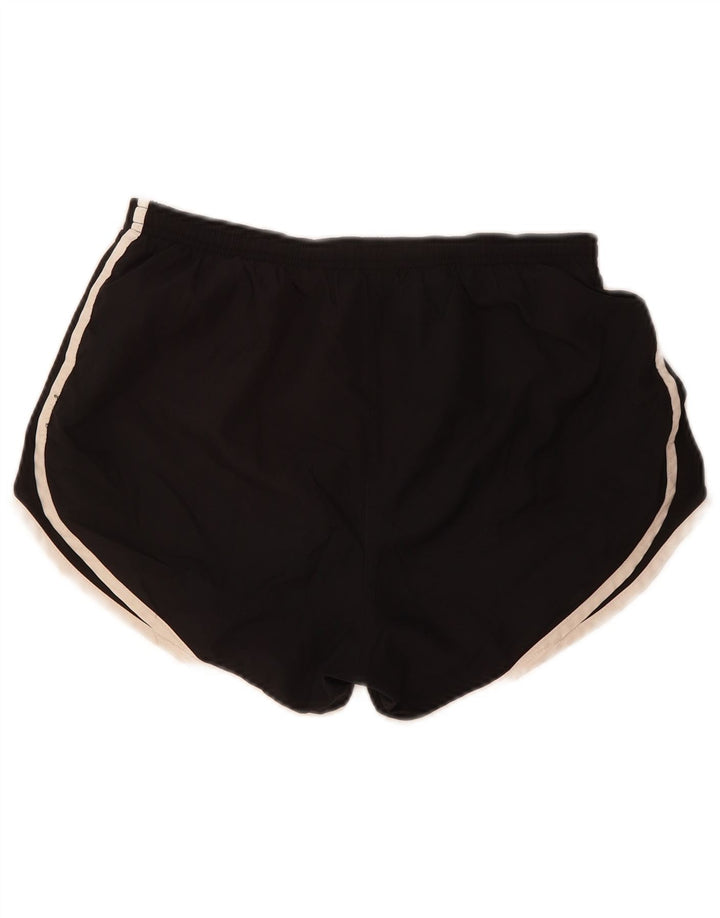 NIKE Womens Dri Fit Sport Shorts UK 12 Medium  Black Polyester