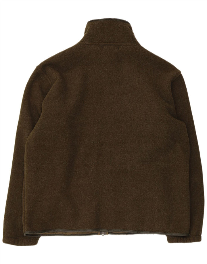vintage Mens Survêtement Top Veste Grand Kaki Polyester