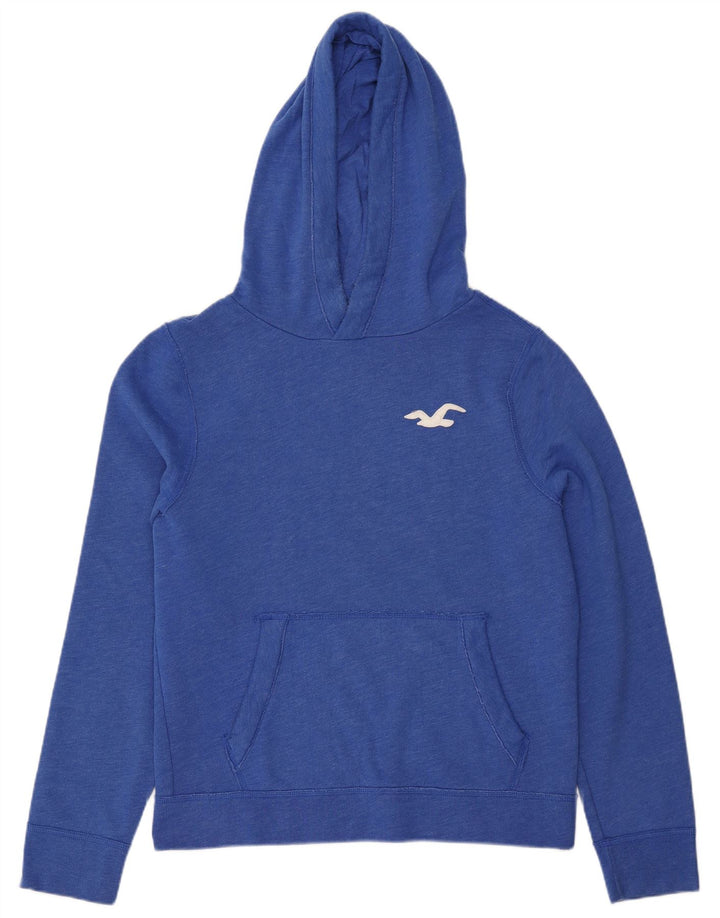 HOLLISTER Pull à capuche pour homme XL Bleu Coton