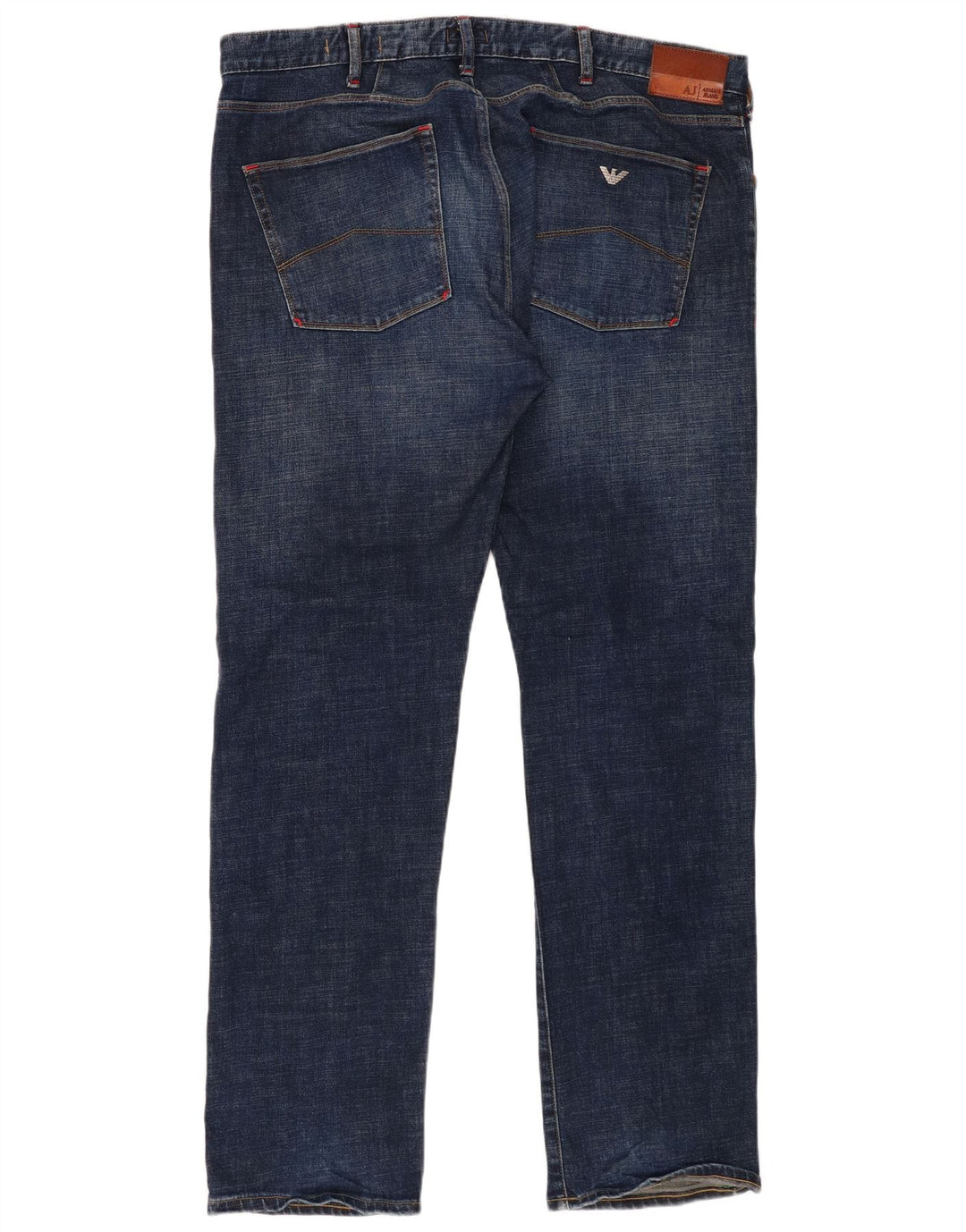 Armani Homme Jean Droit Regular W40 L34 Bleu Marine Coton