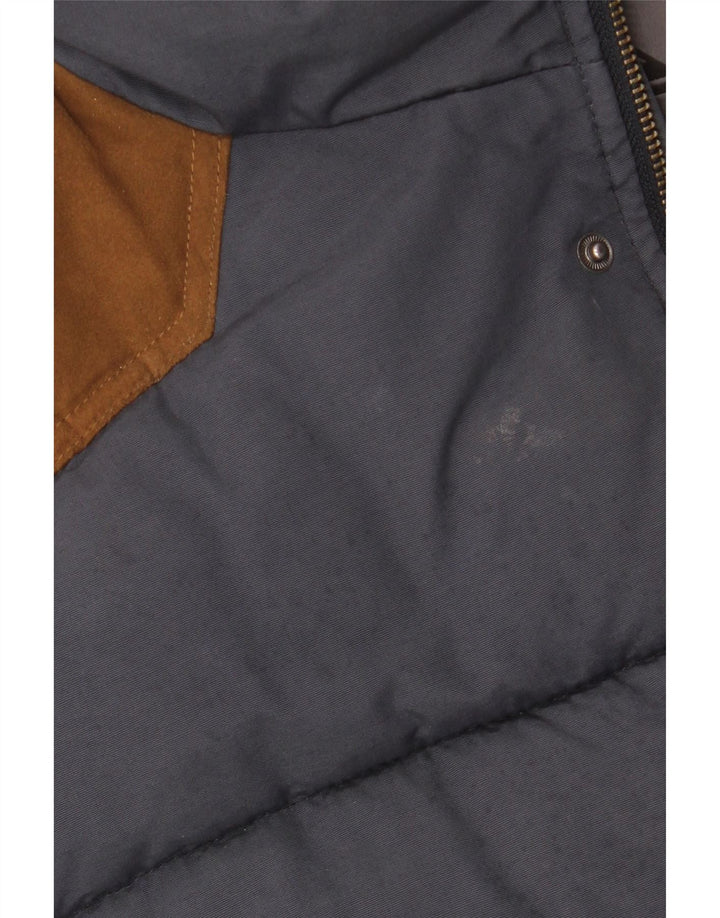 Quiksilver Veste matelassée pour homme UK 40 Large Bleu marine Coton