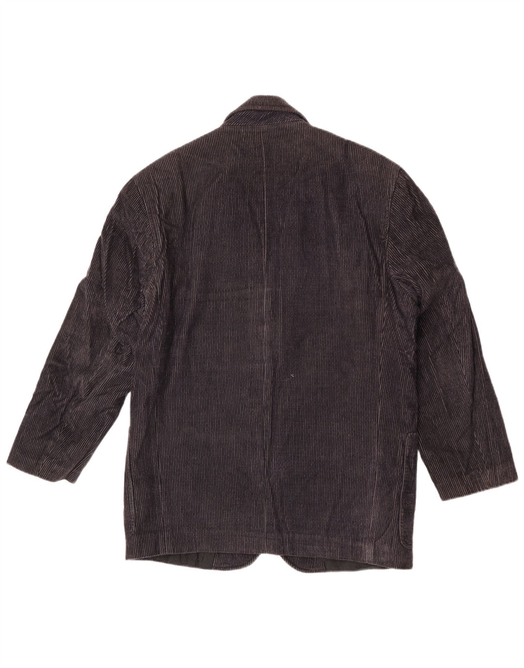 Ferre Veste blazer en velours côtelé à 2 boutons pour femme IT 44 Bleu marine moyen en coton