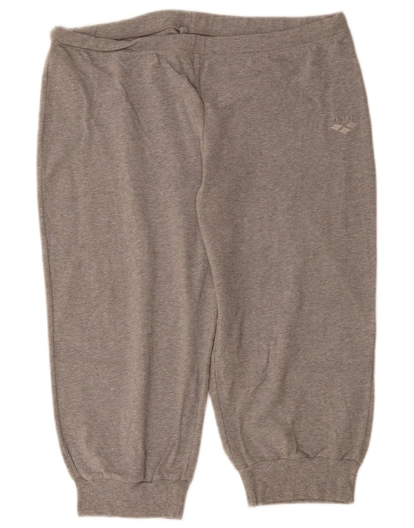 Arena Pantalon de Survêtement Capri Joggers UK 16 Large Gris Coton Femme