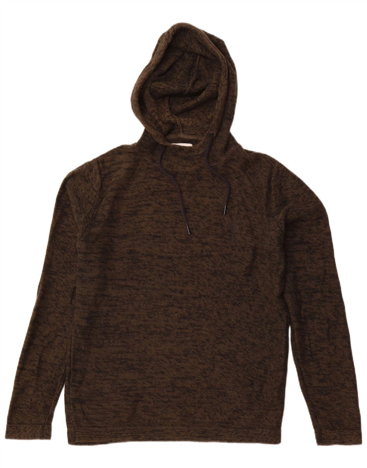 JACK & JONES Pull à Capuche Homme Kaki Moyen Moucheté Coton