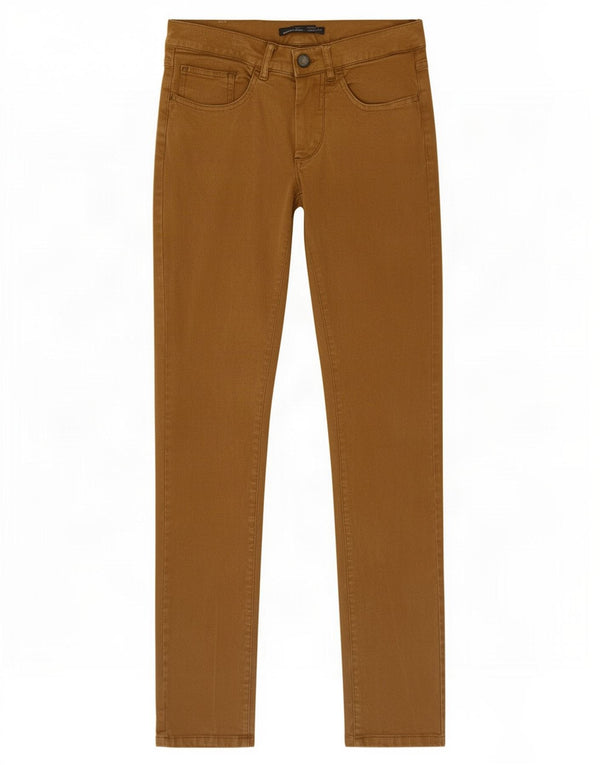 Zara Pantalon décontracté skinny pour homme EU 36 XS W29 L31 Marron Coton