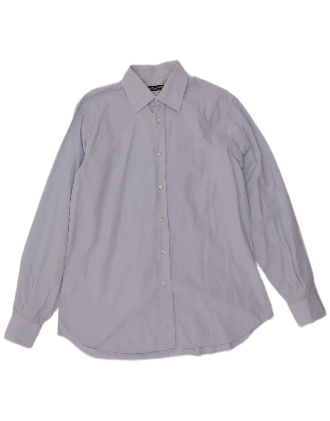 DOLCE & GABBANA Chemise Homme Taille 16 41 Grand Coton Bleu