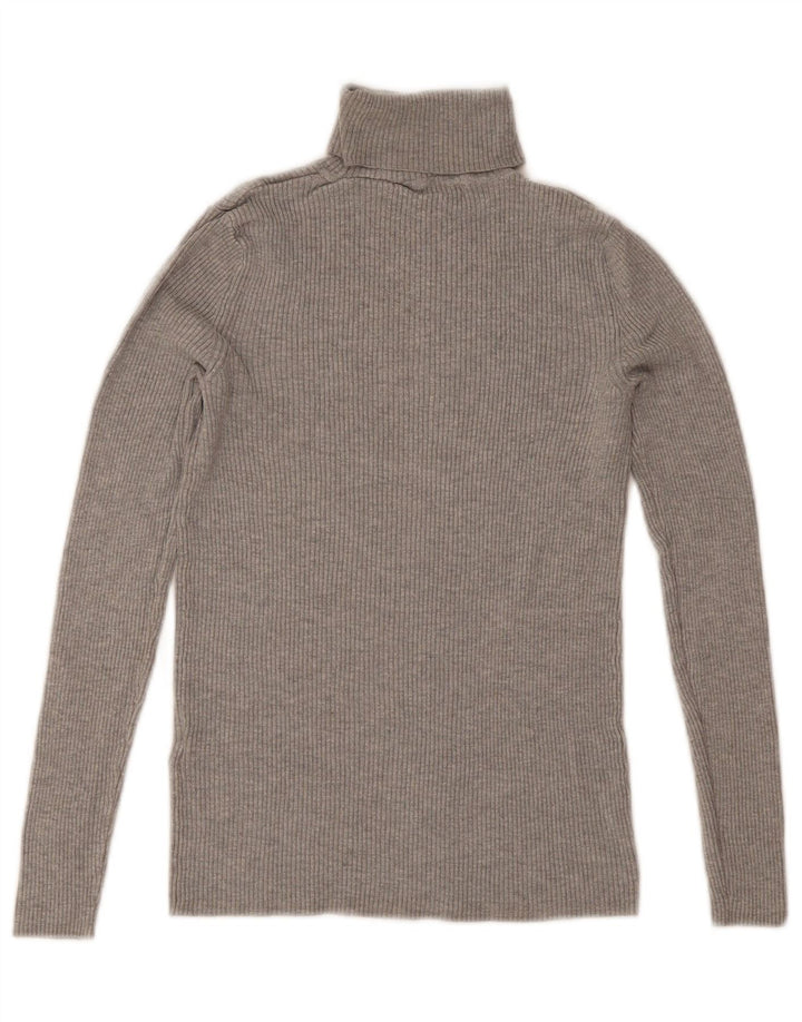 Marks & Spencer Pull col roulé pour femme UK 8 Small Gris Viscose