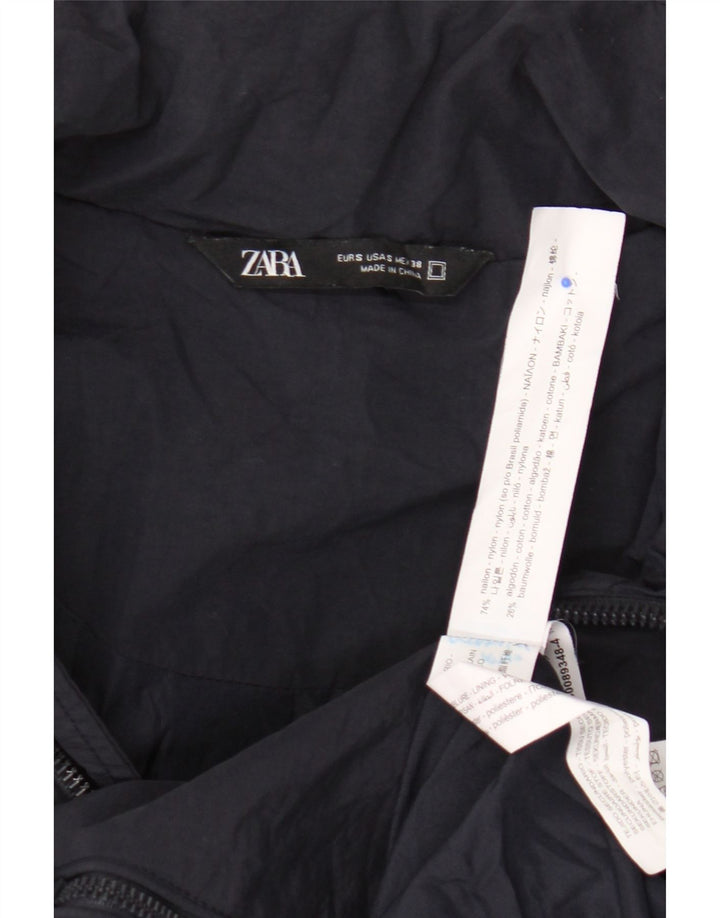 Zara Veste Bomber Homme UK 36 Petit Nylon Bleu Marine
