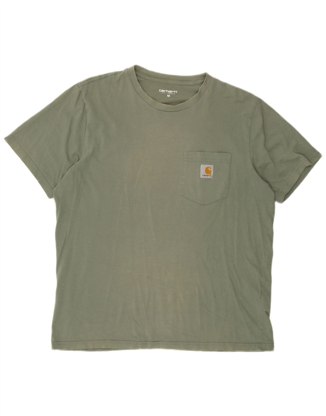 Carhartt T-Shirt Homme Vert Moyen Coton