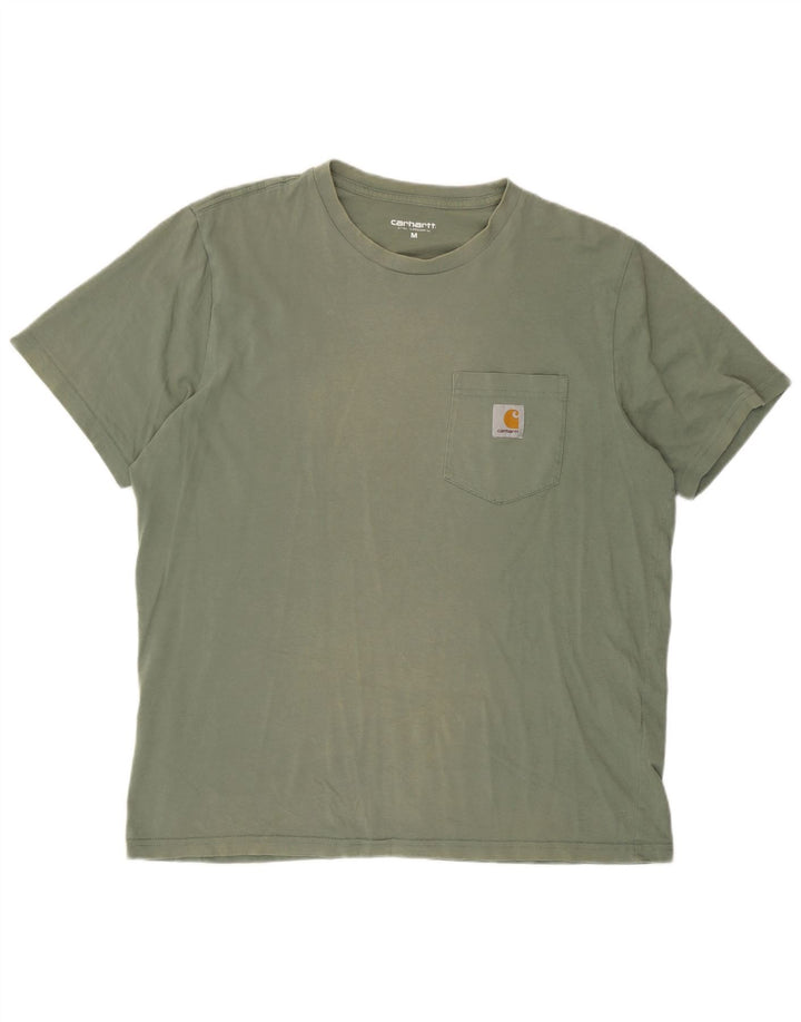 Carhartt T-Shirt Homme Vert Moyen Coton