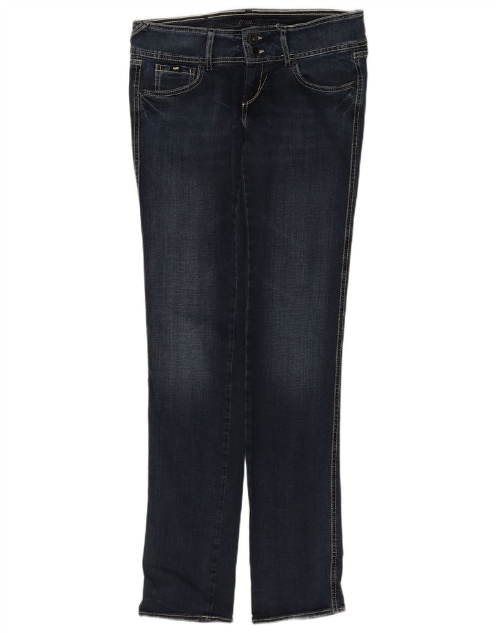 Gas Jean Slim Femme W30 L34 Bleu Marine Coton