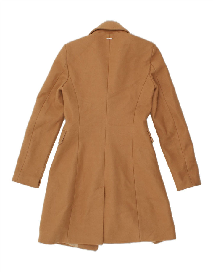 LIU JO Womens Overcoat UK 8 Small  Brown Polyester Vintage Liu Jo and Second-Hand Liu Jo from Messina Hembry 