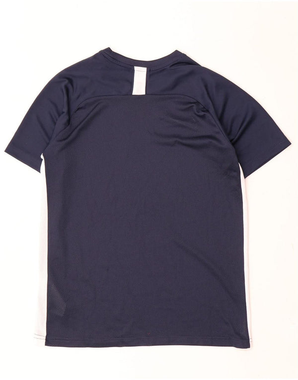 Nike Garçons Dri Fit T-Shirt Top 13-14 ans XL Bleu Marine Colorblock
