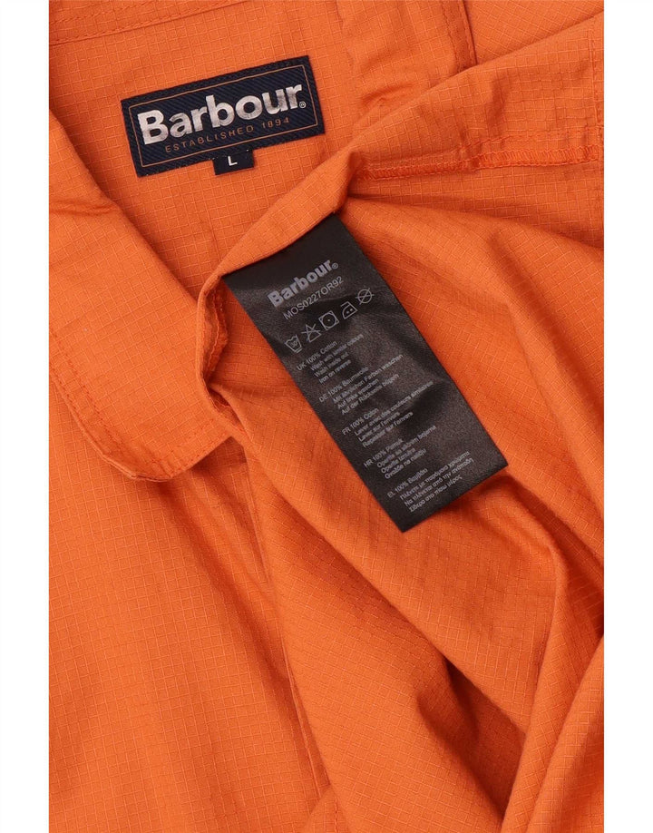 Barbour Veste utilitaire pour hommes UK 40 Grand coton orange