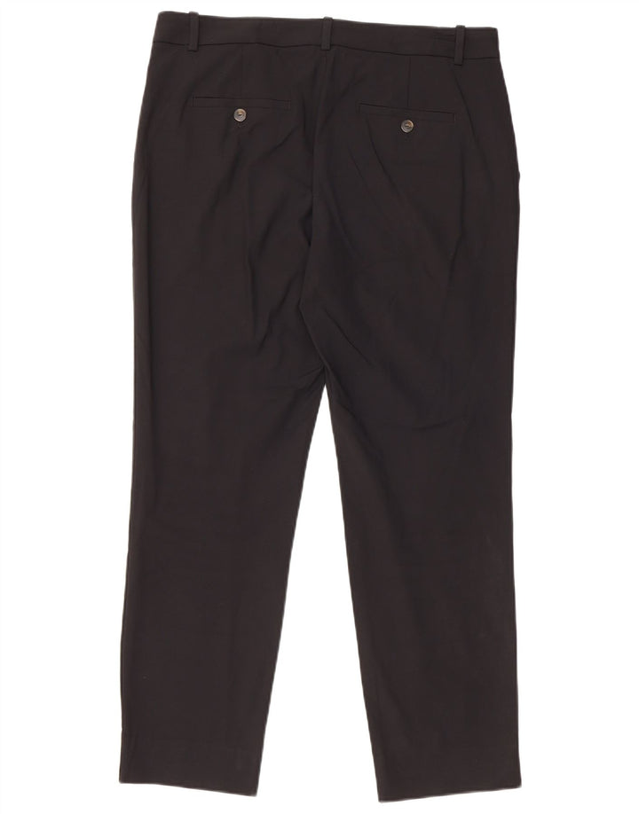 MASSIMO DUTTI Pantalon de costume droit pour femme EU 40 Medium W30 L27 Noir