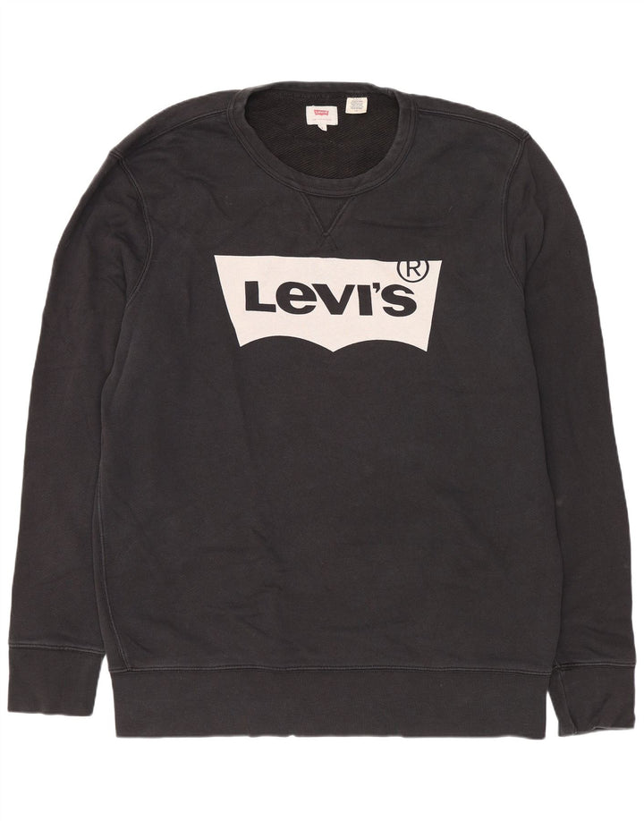 Levi's Graphic Regular Fit Sweatshirt Jumper Homme Noir Coton