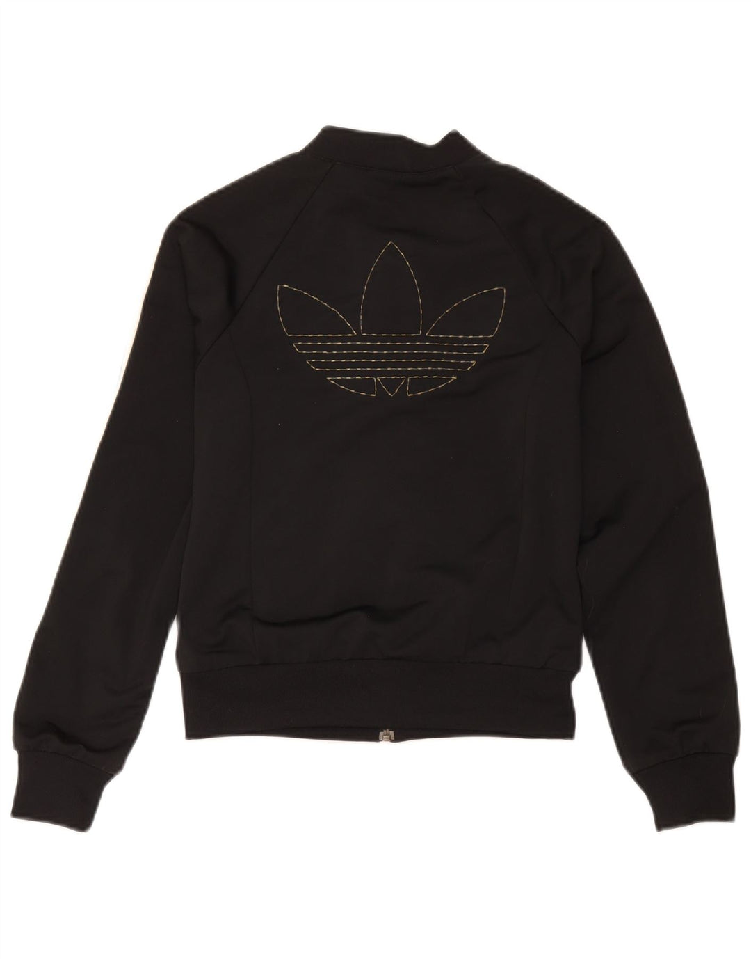 Adidas Femmes Crop Graphic Survêtement Top Veste EU 38 Moyen Noir