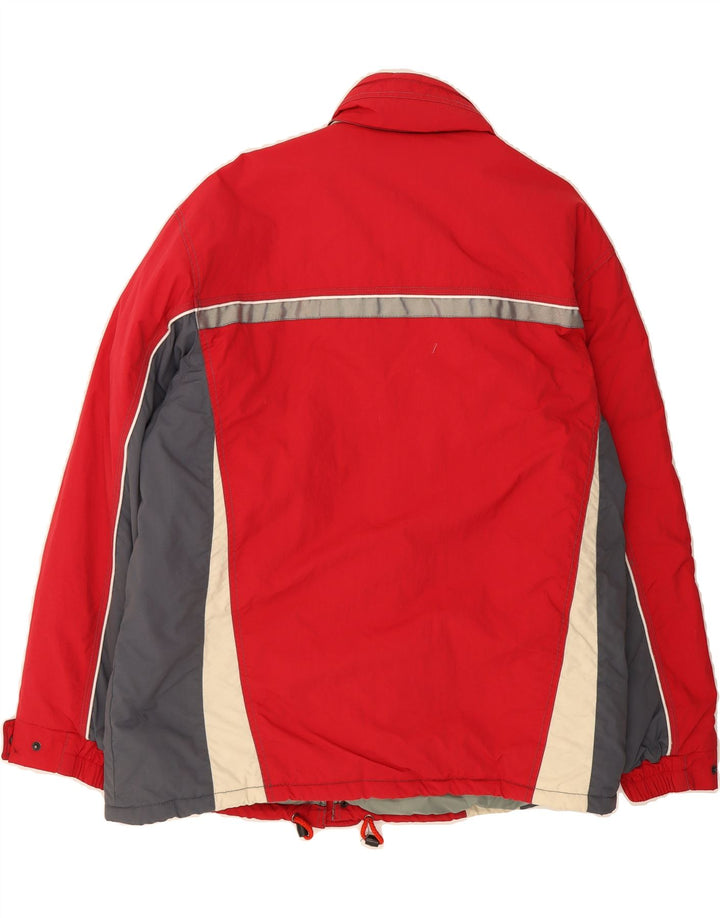 COLMAR Mens Padded Jacket IT 48 Medium Red Colourblock Vintage Colmar and Second-Hand Colmar from Messina Hembry 