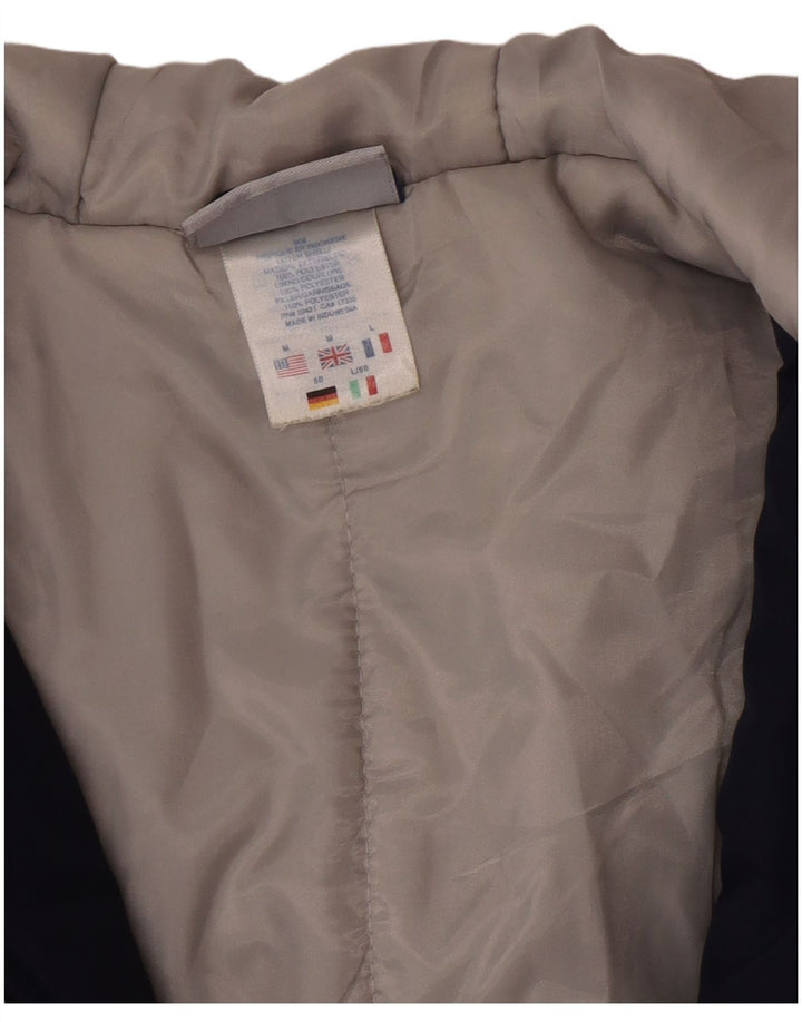 Reebok Bomber à capuche pour homme UK 38 Bleu marine moyen Colourblock