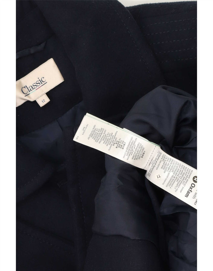 Marks & Spencer Veste blazer à 5 boutons pour femme UK 12 Bleu marine moyen