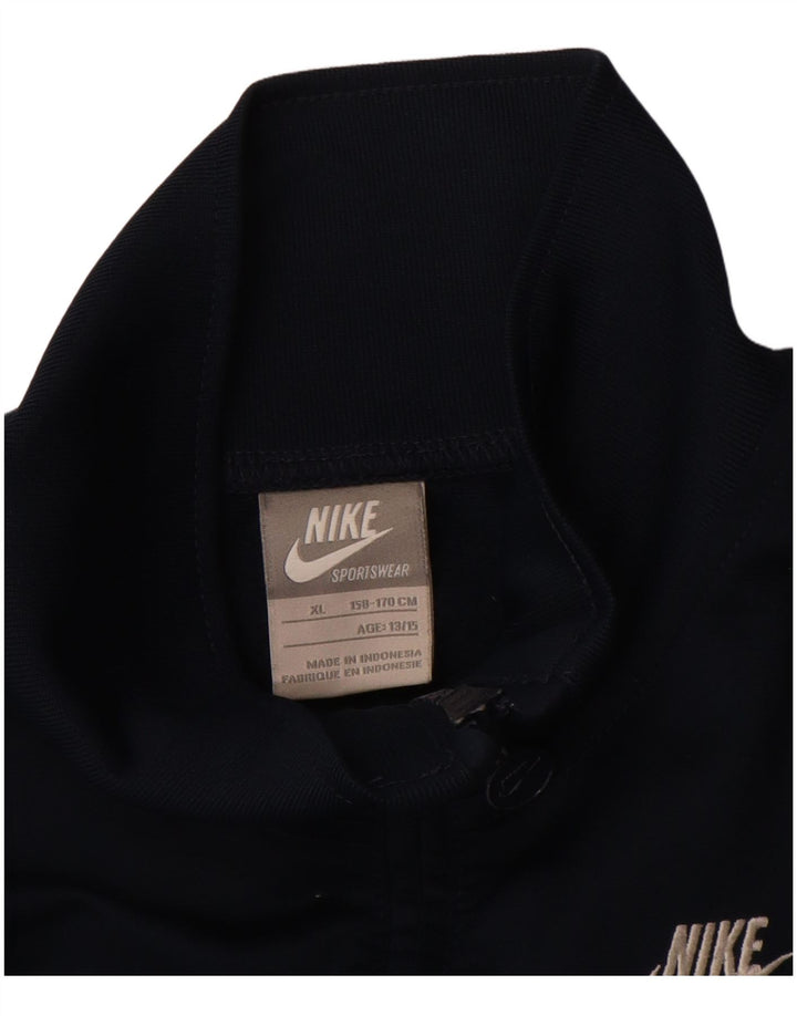 NIKE Veste de survêtement graphique pour garçon 13-14 ans XL Bleu marine Polyester