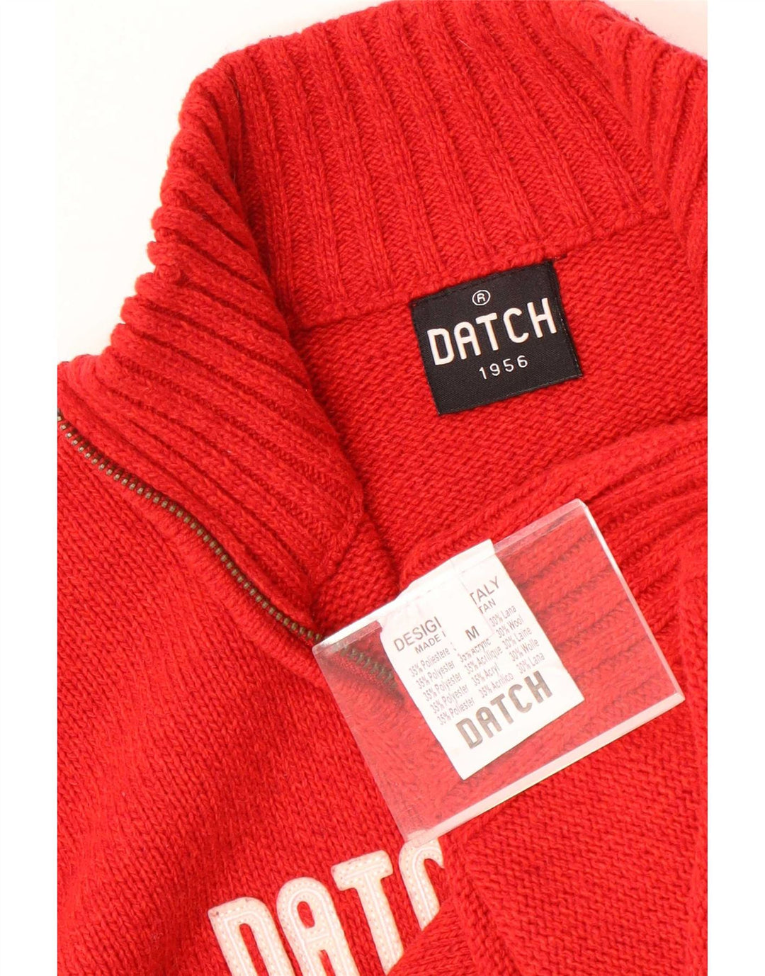 Datch Cardigan graphique pour femme UK 14 Rouge moyen Polyester