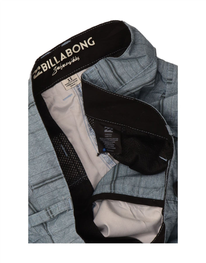Billabong Short Chino Homme W33 Bleu Moyen Rayé Polyester