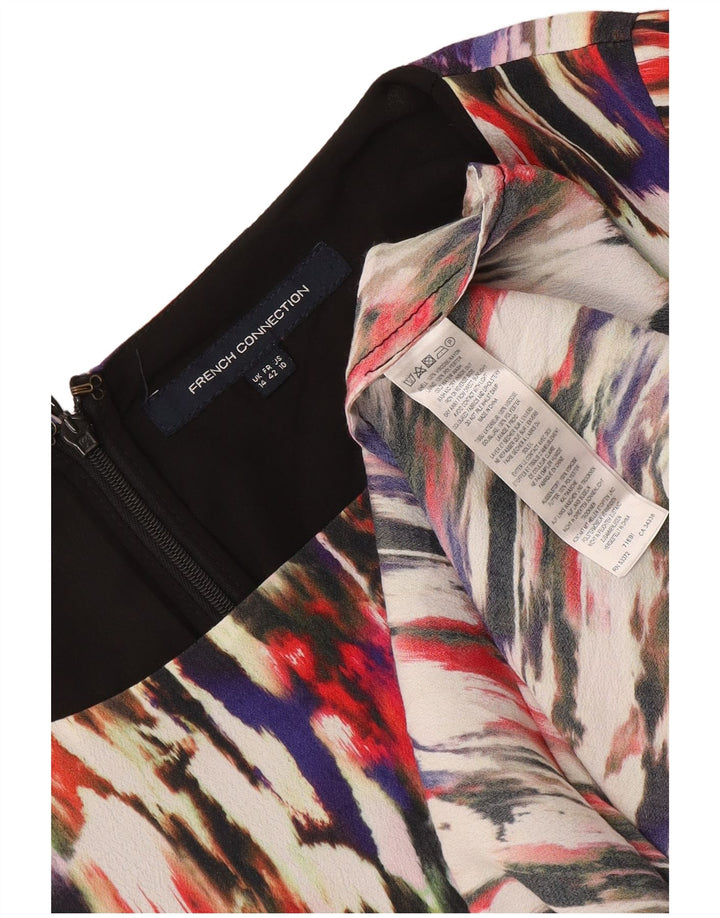 French Connection Robe trapèze pour femme UK 44 Large Multicolore Colourblock