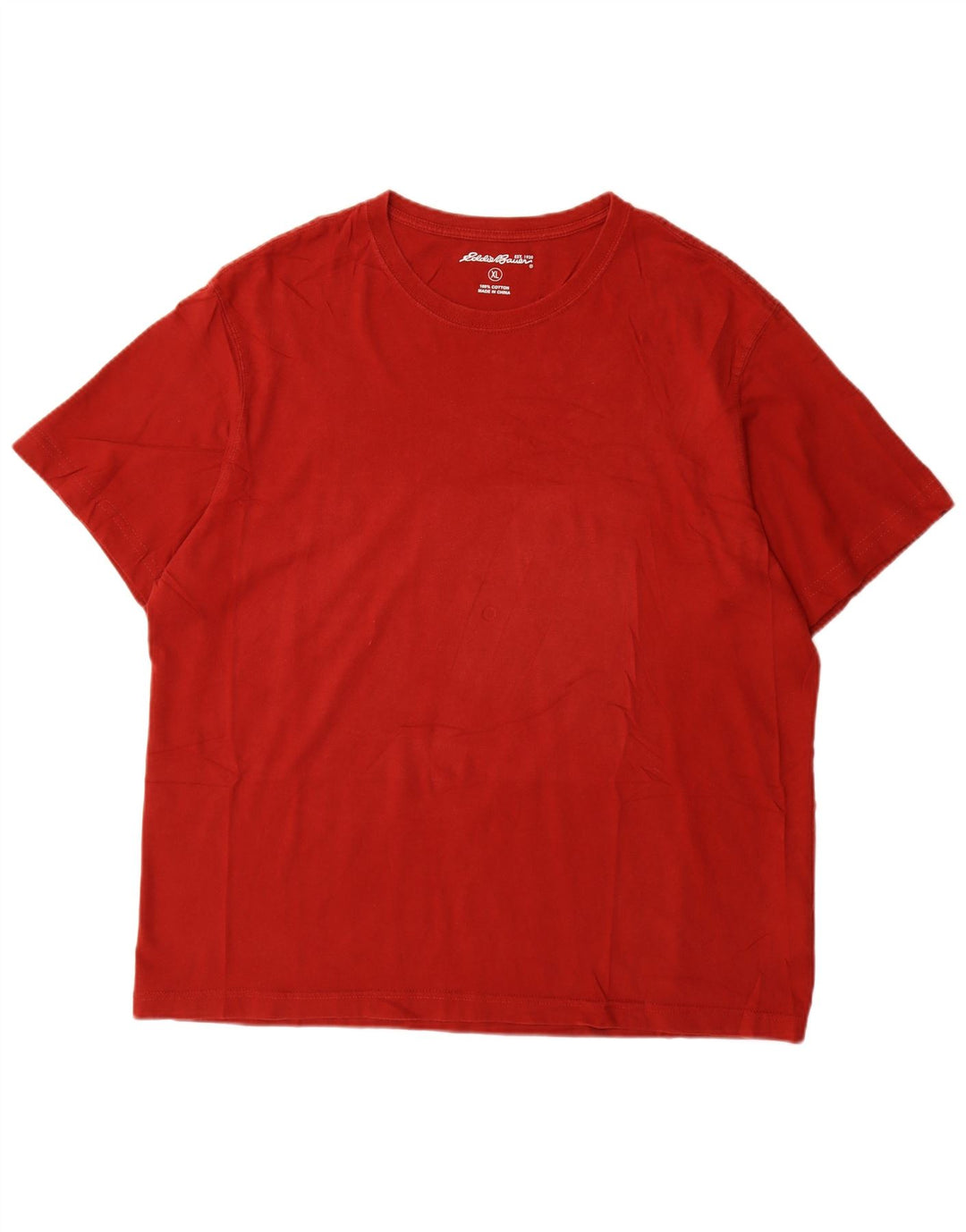 Eddie Bauer T-Shirt Homme Top XL Coton Rouge
