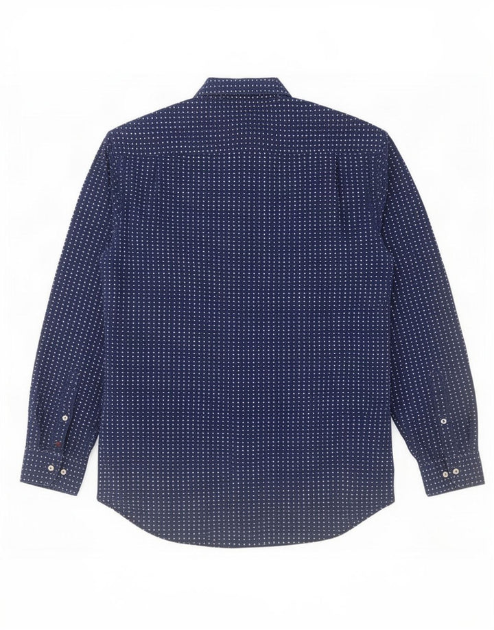 Tommy Hilfiger Chemise Homme Bleu Marine Moyen Coton Géométrique