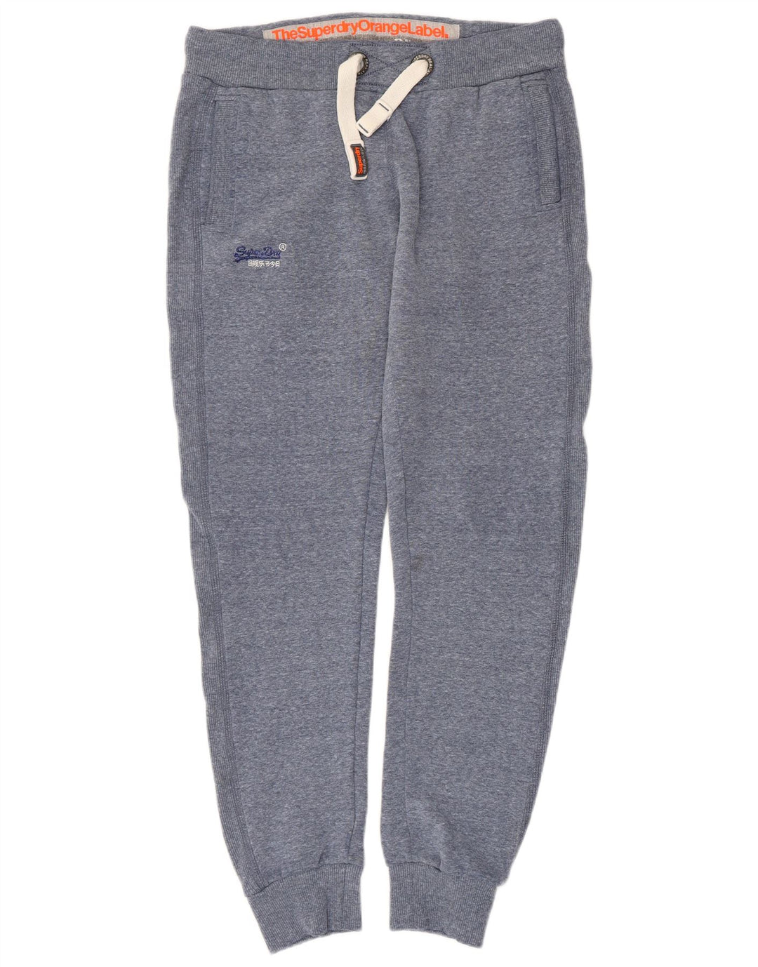 Superdry Pantalon De Survêtement Joggers Coton Chiné Bleu Moyen |