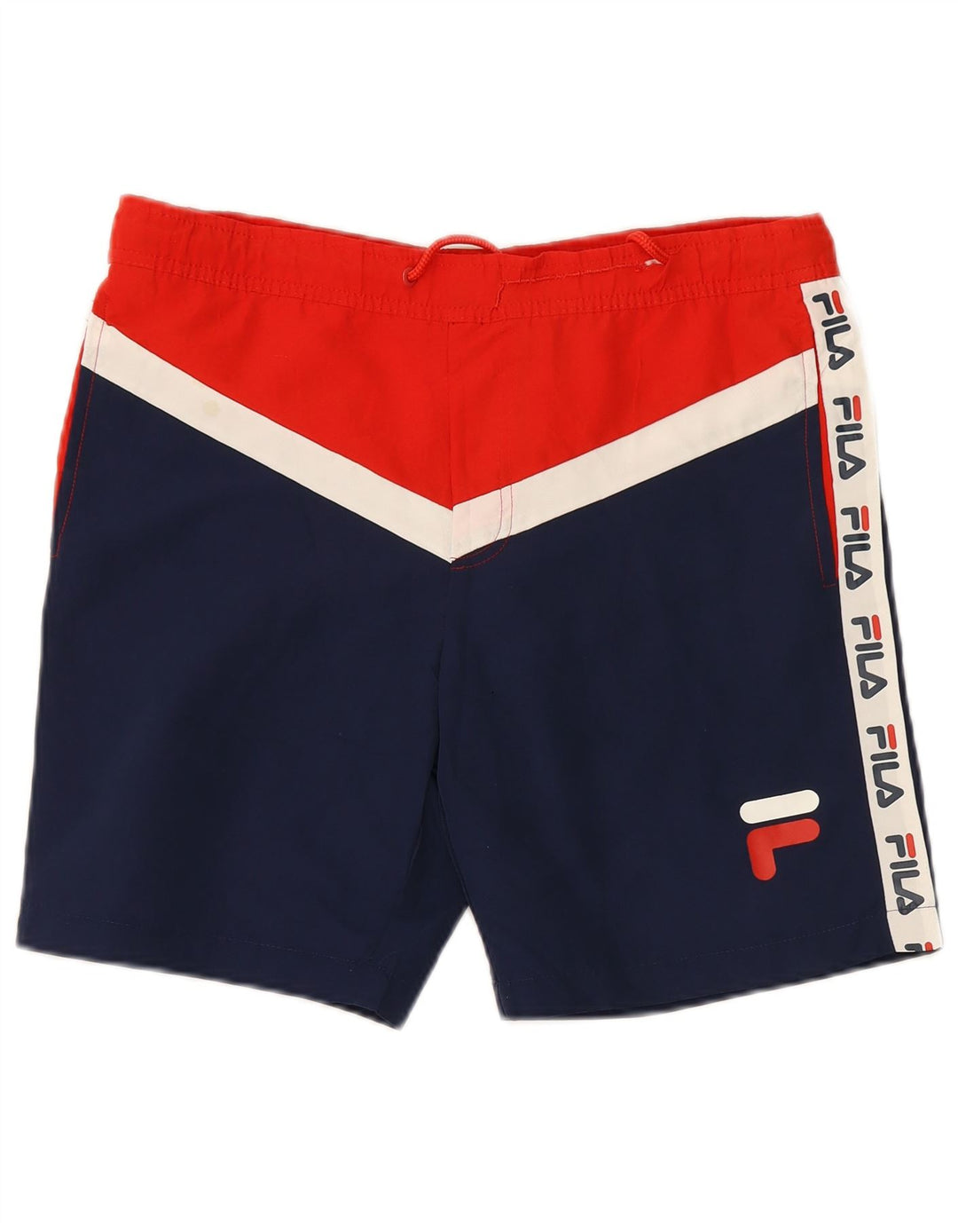 Fila Short de Bain Graphique Homme Petit Bleu Polyester Colorblock