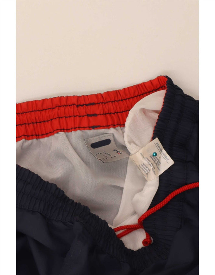 Fila Short de Sport Graphique Homme Bleu Marine Moyen Polyester