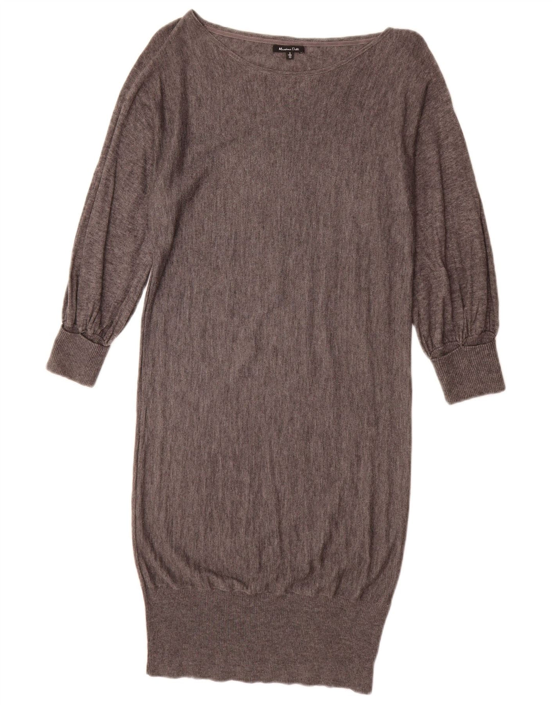 Massimo Dutti Robe pull pour femme UK 10 Petite laine grise