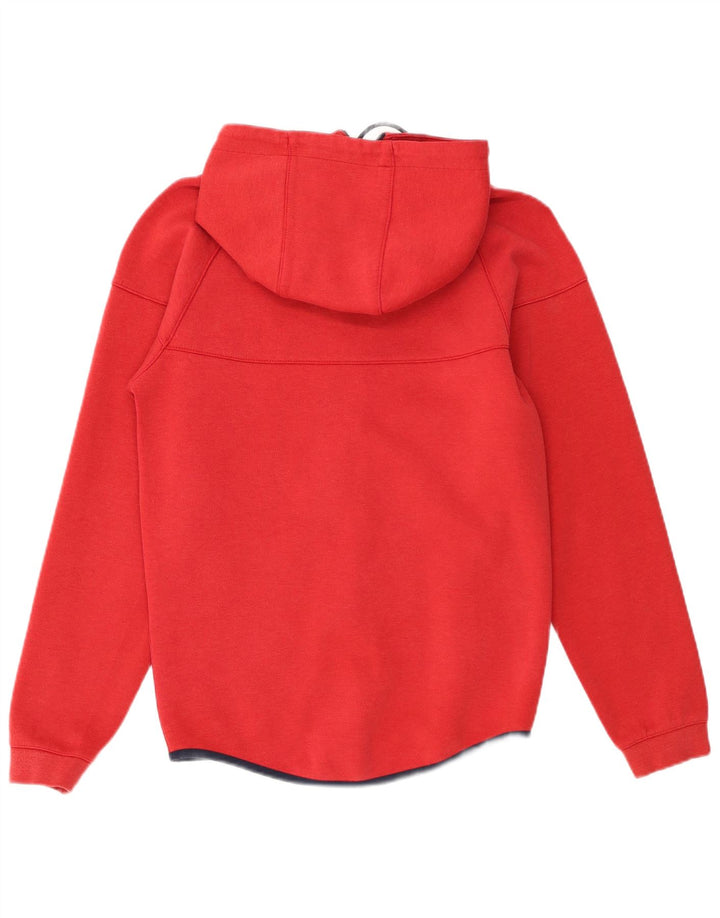 Nike Pull à capuche zippé pour homme Petit coton rouge