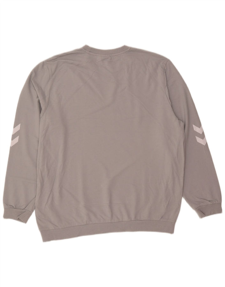 HUMMEL Sweat-Shirt Homme 2XL Gris Coton